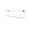 Hello Honey® 40" Matte Black Metal Two-Tier Wall Shelf